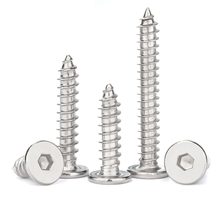 304不锈钢CA扁平头自攻螺丝薄头大头内六角自攻螺丝钉M2M3M4M5M6