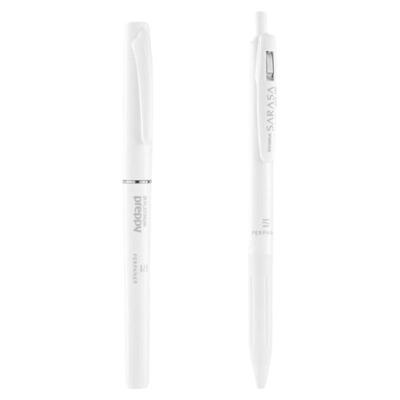 白金联名款白杆钢笔学生练字笔