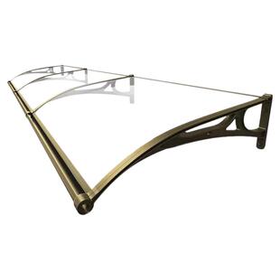 铝合金静音雨棚大水槽遮阳棚家用户外阳台门头窗户屋檐简易挡雨篷