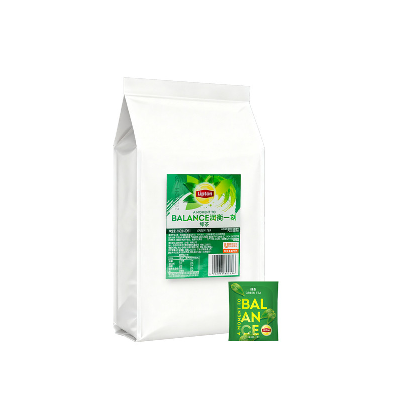 【高端酒店茶包】立顿绿茶80包特色产区绿茶