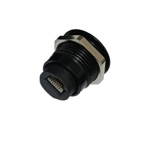 D型RJ12电话插座6P6C免打模块接线RJ11 4P4C电话延长线保护转接头