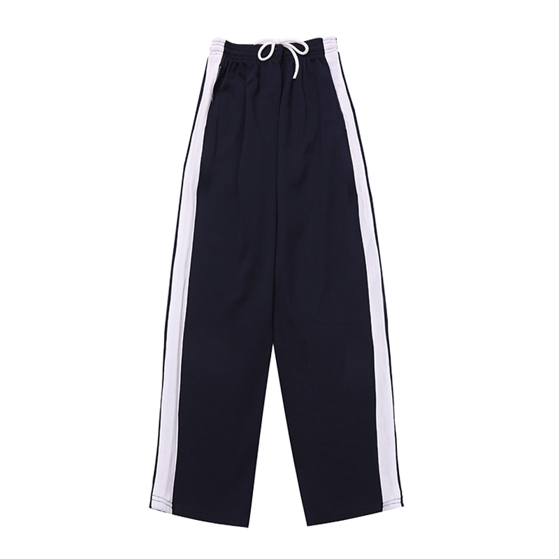 校服裤子中小学生一道杠纯棉夏薄
