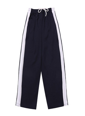 校服裤子中小学生一道杠纯棉夏薄