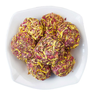 浏阳特产菊花枸杞玫瑰酸枣饼 加入可食用玫瑰无核酸枣饼酸枣糕饼