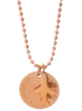 轻奢小众高级感飞机多女钛钢挂坠