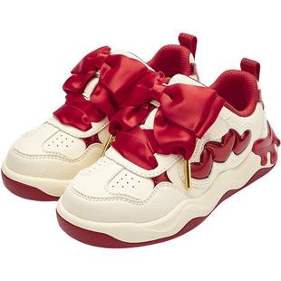 巴拉巴拉女童板鞋中大童新年款鞋子秋冬季新款童鞋儿童运动鞋潮孩