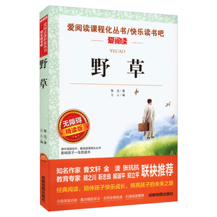 野草 鲁迅散文诗集无障碍阅读版六年级的必课外阅读书老师推荐四年级至五年级 中小学生课外阅读书籍鲁迅读本小升初经典杂文散文集