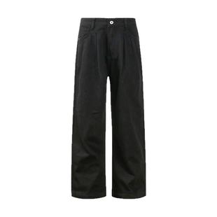 黑色休闲裤2026新款春秋季男生宽松直筒长裤子日系秋季慵懒风纯色