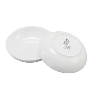 隆达骨瓷蘸料碟味碟骨碟吐骨盘小盘子纯白家用吃碟酱油碟干碟微瑕