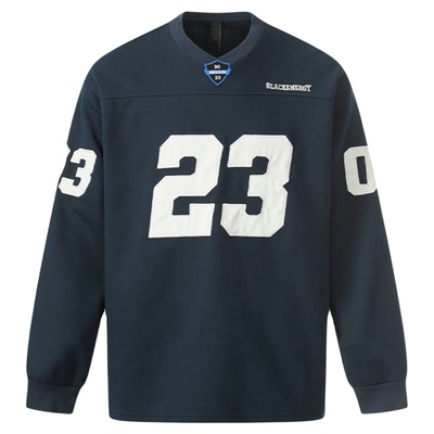 F383重磅数字印花运动风长袖T恤