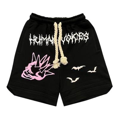 原创朋克骷髅美式休闲短裤