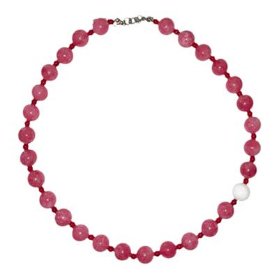waki草莓糖项链彩色串珠锁骨链