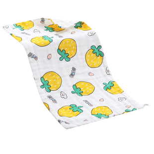 婴儿洗脸巾纯棉洗澡长方形毛巾宝宝纱布方巾儿童超软新生儿口水巾