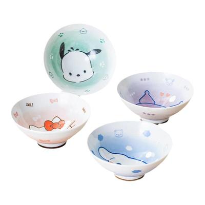 凯蒂猫日式复古陶瓷斗笠碗5英寸