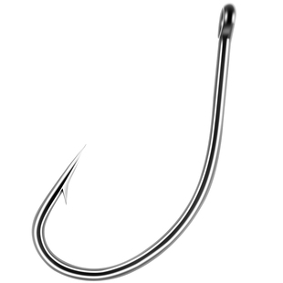 钓鱼钩散装正品宝塔管付丸世长柄细条歪嘴钓钩有倒刺鱼勾盒装渔钩