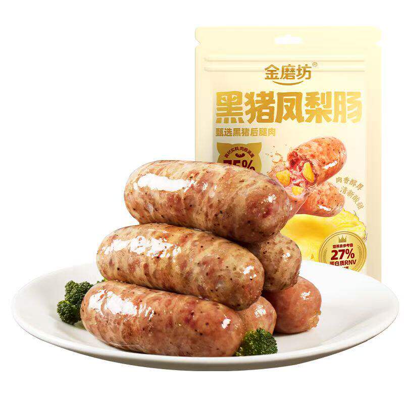 金磨坊黑猪凤梨肠香辣解馋150g