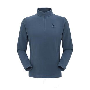 骆驼户外抓绒衣男女立领防风薄绒保暖内胆运动外套摇粒绒卫衣