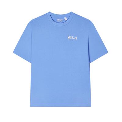 FILA斐乐情侣款针织短袖衫