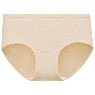 红豆彩棉内裤女纯棉裆中腰抗菌高腰收腹0染女生中腰裤头2026新款