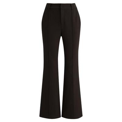 LANDI微绒松紧腰微喇长裤