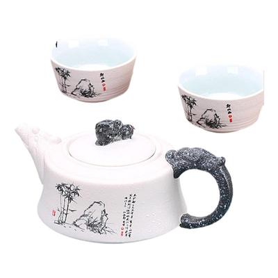 仁峰陶瓷家用过滤侧把壶