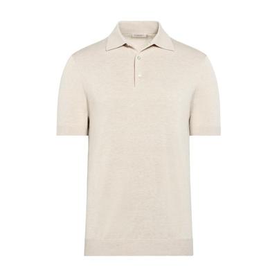 Suitsupply砂砾色棉混纺Polo衫