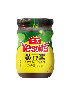 海天黄豆酱700g玻璃瓶