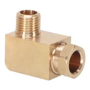 滑块油路接头铜卡套PD直通弯头PL尼龙管机床润滑油4MM6MM内卡三通