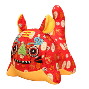 布老虎传统民间工艺生肖娃娃玩偶虎年吉祥物公仔毛绒玩具定制礼品