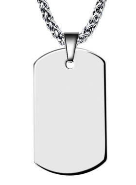 999纯银彩色照片项链情侣礼物