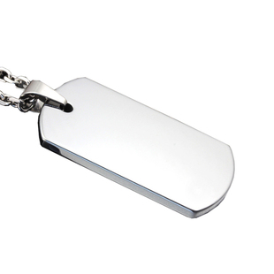 军牌吊坠项链定制钛钢刻字照片潮男女士时尚情侣个性吊坠狗牌定制