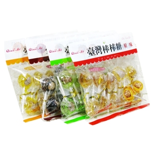 台湾品牌巧觅棒棒糖台湾黑糖话梅棒棒糖 话梅夹心麦芽糖糖果10支