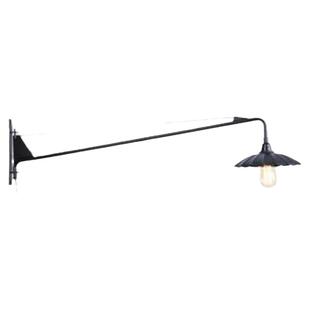 美式伸缩单节摇摆餐厅客厅咖啡馆LOFT铁艺单节烤漆亚黑创艺壁灯