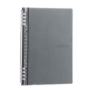 日本kingjim锦宫CHEERS活页本可拆卸8孔不易硌手半透明荧光色A5笔记本B5线圈本7mm横线本子PVC软皮轻薄简约