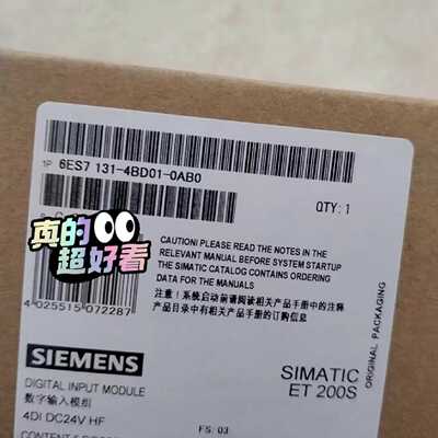 6ES71314BD010AB0西门子ET200S全新小