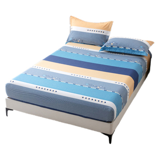 床笠单件纯棉床套1.5m床罩棕垫儿童全棉床单防尘罩防滑固定可定制