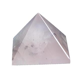 Runyangshi天然粉水晶金字塔摆件粉晶原石打磨客厅办公装饰摆设