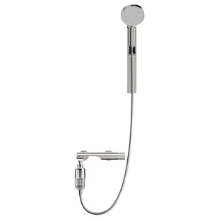 RESMO瑞摩银月无顶喷花洒全铜淋浴套装简易分体式除氯家用卫生间