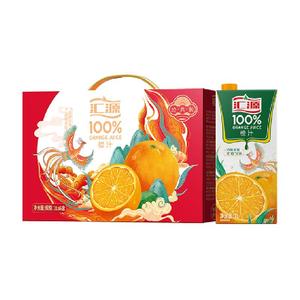 汇源100%橙汁果汁饮料1L×6盒