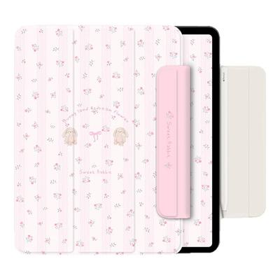 【双面夹-带搭扣】ipadair7保护壳无框磁吸ipad11代轻薄air456亲肤pro12.9少女蕾丝磁吸可拆卸air13迷你67