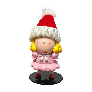 蜡笔小新圣诞美少女阿呆手办创意卡通车载摆件呆萌生日礼物送朋友