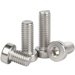 304不锈钢薄头内六角螺丝钉矮头螺栓12.9级加长螺钉M3M4M5M6M8M20