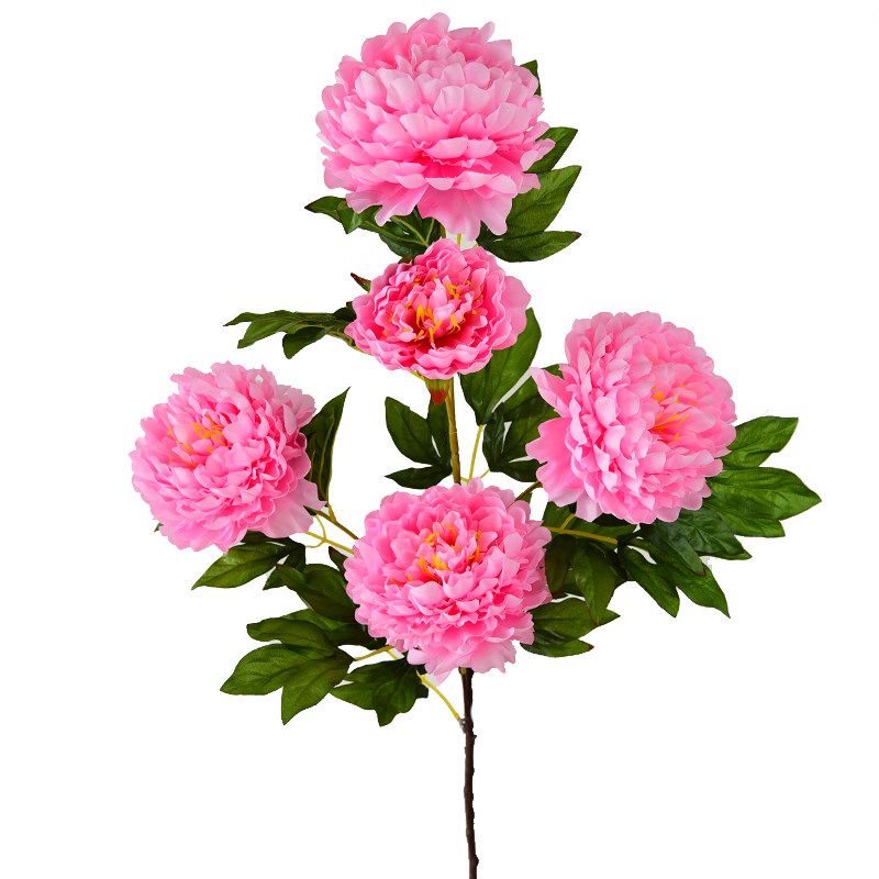 仿真牡丹花客厅室内落地摆设干花花束装饰塑料花假花绢花插花摆件