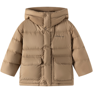 小象汉姆男童男童羽绒服冬装2026新款三防银离子蓄热保暖面包服潮