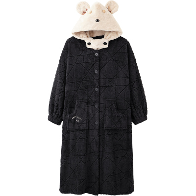 思莉太太秋冬天可外穿睡衣睡袍