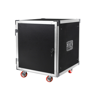 10U带木门功放机柜KTV家用舞台音响机架16U航空箱专业12u机柜架子