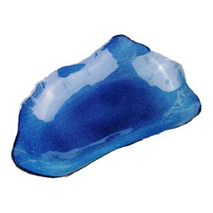 日式复古陶瓷刺身盘三文鱼冰盘商用高档海鲜拼盘创意异形摆盘餐具