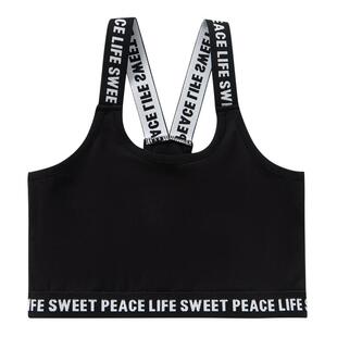 儿童吊带背心无袖上衣女童夏季运动瑜伽内衣发育期跳舞打底衫童装