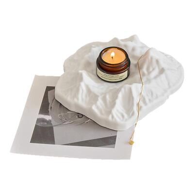 石膏冰山托盘高级感饰品香薰摆件