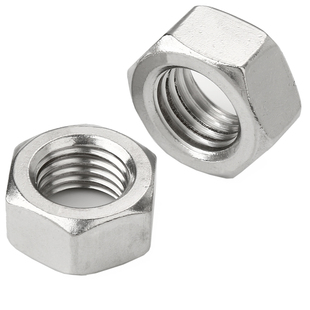 304不锈钢六角螺母316螺帽螺丝帽锁紧M2M3M4M6M8M10M12M14M16-M20